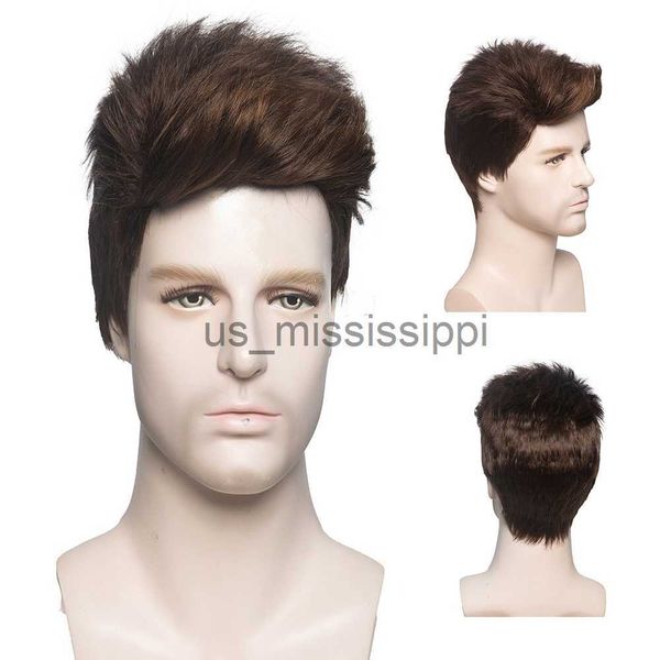 synthetic wigs men short hair synthetic wigs for men's daily wig ombre male curly natural hair heat resistant breathable x0826, Black 
synthetic wigs men short hair synthetic wigs for men's daily wig ombre male curly natural hair heat resistant breathable x0826, Black