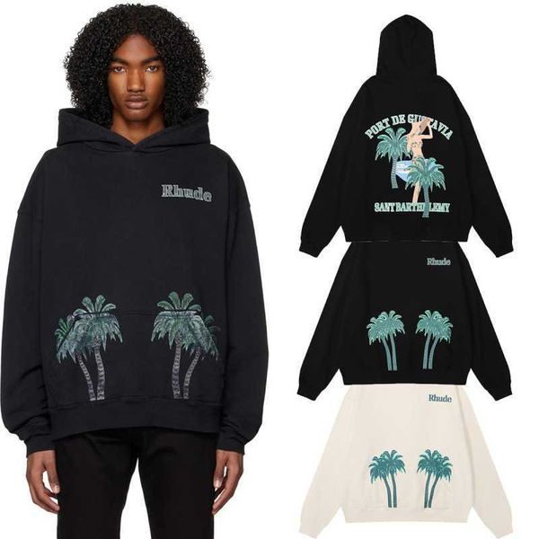 23s trendy rhude beach coconut tree beauty printed hoodie for men and women high street hoodie jacket, Black
23s trendy rhude beach coconut tree beauty printed hoodie for men and women high street hoodie jacket, Black