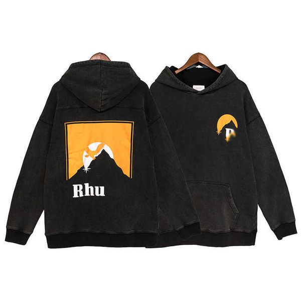 rhude autumn and winter wash classic sunset print loose oversize couple hoodie fashion, Black
rhude autumn and winter wash classic sunset print loose oversize couple hoodie fashion, Black