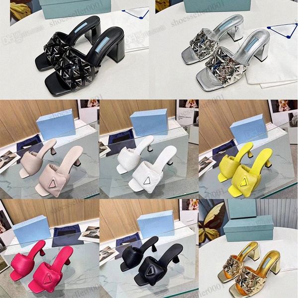 2023 classic medium thick heel womens slippers sandals triangle buckle decoration luxury designer soft sheepskin mule street style factory s, Black
2023 classic medium thick heel womens slippers sandals triangle buckle decoration luxury designer soft sheepskin mule street style factory s, Black