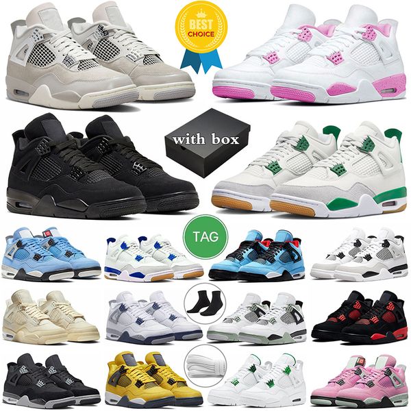 with box 4 basketball shoes men women jumpman 4s black cat pine green university pink frozen moments white cement red bordeaux mens trainers
with box 4 basketball shoes men women jumpman 4s black cat pine green university pink frozen moments white cement red bordeaux mens trainers