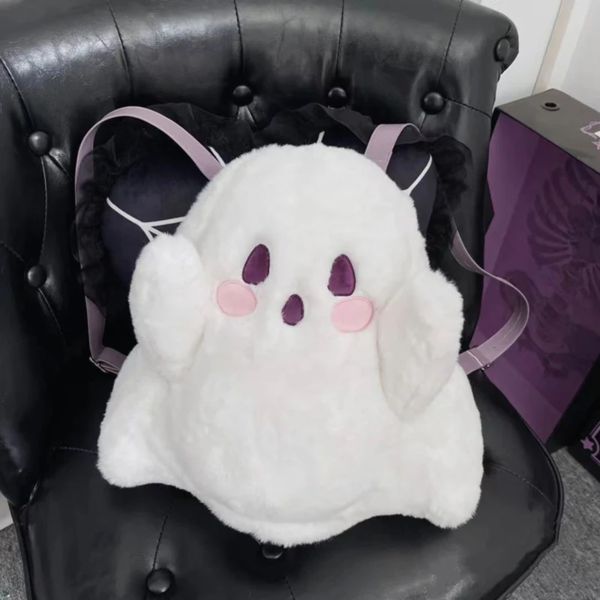 school bags white plush little ghost backpacks for women classic funny halloween fashion girls chic shoulder 230826
school bags white plush little ghost backpacks for women classic funny halloween fashion girls chic shoulder 230826