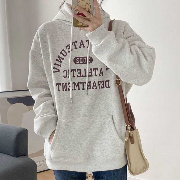 american style plush and thick hooded sweater for women in korean style 2023 autumn/winter pure cotton letter coat loose trend, Black
american style plush and thick hooded sweater for women in korean style 2023 autumn/winter pure cotton letter coat loose trend, Black