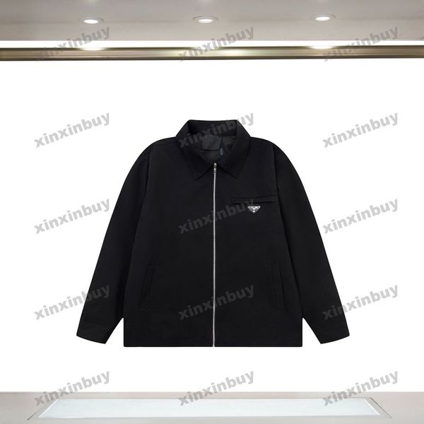 xinxinbuy men designer coat jacket metal triangle label long sleeve women gray black khaki green m-3xl, Black;brown
xinxinbuy men designer coat jacket metal triangle label long sleeve women gray black khaki green m-3xl, Black;brown