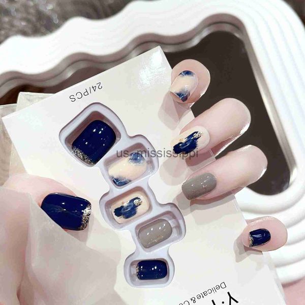 false nails 24pcs navy blue short fake nails glossy square head marble pattern artificial acrylic nails short press on fingernail stickers x, Red;gold
false nails 24pcs navy blue short fake nails glossy square head marble pattern artificial acrylic nails short press on fingernail stickers x, Red;gold