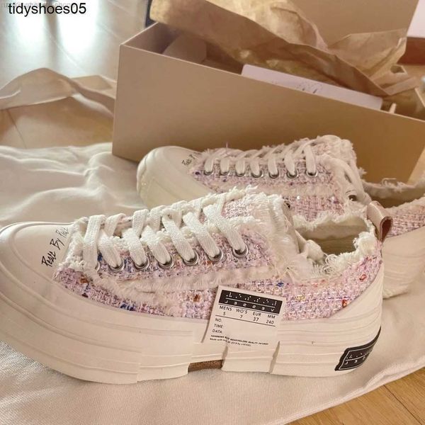 xvessel wu jianhao pink small fragrance coarse tweed woven discolored low help vulcanized beggar canvas shoes for men and women, Black
xvessel wu jianhao pink small fragrance coarse tweed woven discolored low help vulcanized beggar canvas shoes for men and women, Black