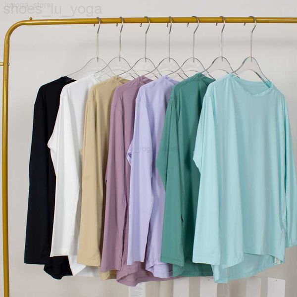 lu women's yoga long sleeve shirt blouse solid color back to action loose sports fitness round neck jogging sportswear breathable
lu women's yoga long sleeve shirt blouse solid color back to action loose sports fitness round neck jogging sportswear breathable