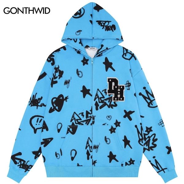 men's hoodies sweatshirts hip hop zip sweatshirt coat y2k harajuku graffiti star heart print embroidery letter zipper hoodie 2023 men p, Black
men's hoodies sweatshirts hip hop zip sweatshirt coat y2k harajuku graffiti star heart print embroidery letter zipper hoodie 2023 men p, Black