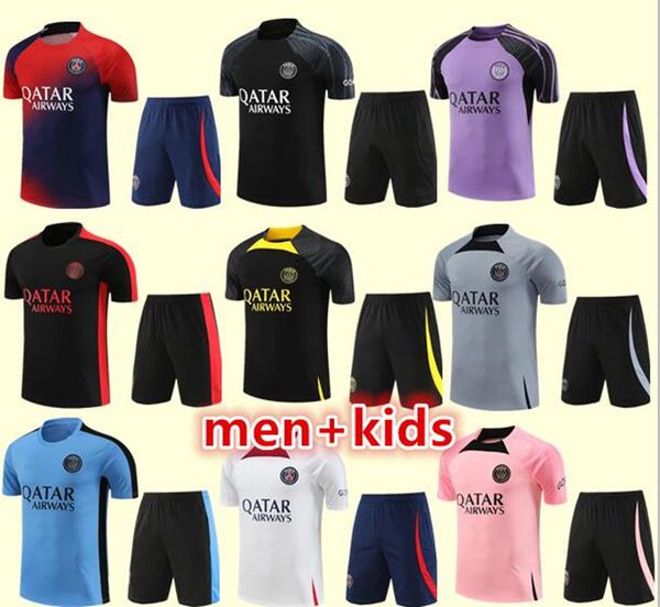 23 24 psgs tracksuit 23 24 paris sportswear training suit short sleeved suit soccer jersey kit uniform chandal sweatshirt sweater sets men k, Black
23 24 psgs tracksuit 23 24 paris sportswear training suit short sleeved suit soccer jersey kit uniform chandal sweatshirt sweater sets men k, Black
