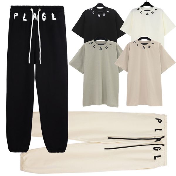 designer men's tracksuit t-shirt sweat pants set for mens womens casual vintage loose soft thick collar letter print t shirt sweatpants, Gray
designer men's tracksuit t-shirt sweat pants set for mens womens casual vintage loose soft thick collar letter print t shirt sweatpants, Gray
