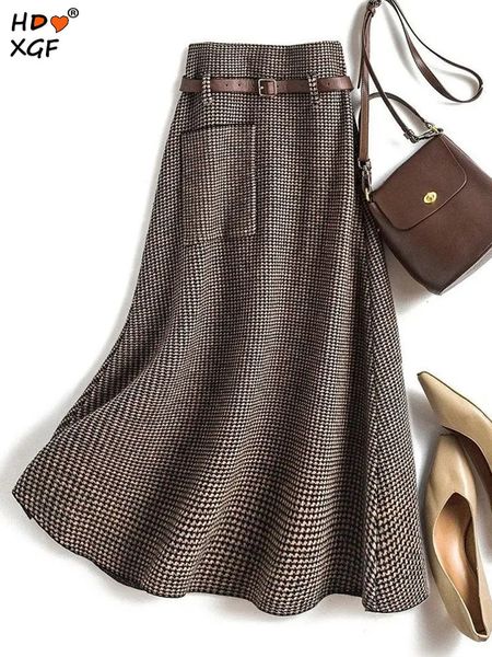 skirts elegant houndstooth print woolen plus size long for women autumn winter high waist a line bag hip skirt casual slim 230826, Black
skirts elegant houndstooth print woolen plus size long for women autumn winter high waist a line bag hip skirt casual slim 230826, Black