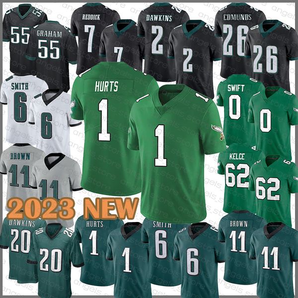 1 jalen hurts football jersey philadelphias eagles 6 devonta smith a.j. brown d andre swift jason kelce brandon graham haason reddick darius, Black;red
1 jalen hurts football jersey philadelphias eagles 6 devonta smith a.j. brown d andre swift jason kelce brandon graham haason reddick darius, Black;red