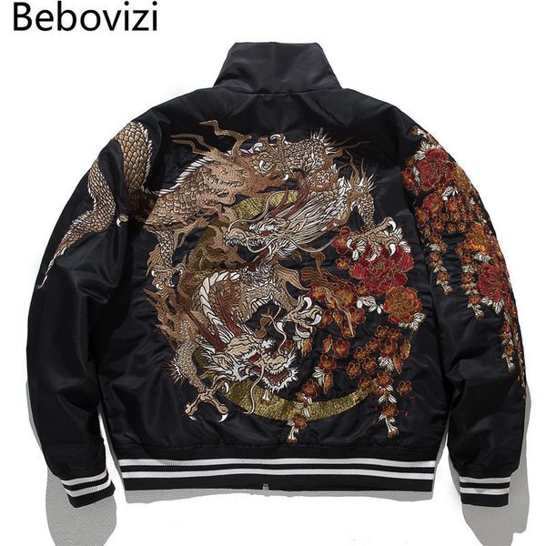 men s jackets chinese dragon embroidery baseball jacket clothing winter fashion bomber japanese style hip hop men streetwear coats 230826, Black;brown
men s jackets chinese dragon embroidery baseball jacket clothing winter fashion bomber japanese style hip hop men streetwear coats 230826, Black;brown