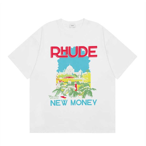 american high street fashion brand rhude simple comic letter printing casual loose short sleeve t-shirt summer, White;black
american high street fashion brand rhude simple comic letter printing casual loose short sleeve t-shirt summer, White;black