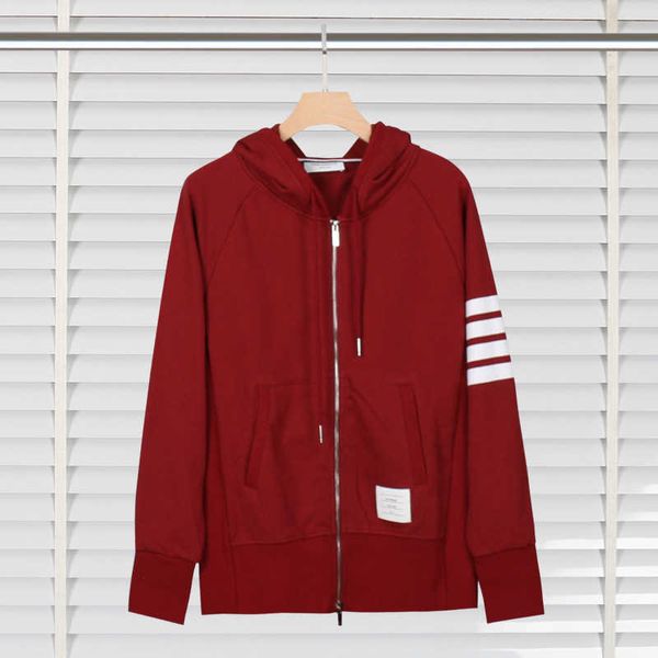 men's hoodies sweatshirts tb classic spring and autumn new terry cotton zipper hooded jacket sweater men's and women's fashio, Black
men's hoodies sweatshirts tb classic spring and autumn new terry cotton zipper hooded jacket sweater men's and women's fashio, Black