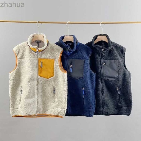designer vests parkas patagonias jackets lamb fleece vest for men and womens outerwear fleece jacket thick warm down couple coats loose, Black;white
designer vests parkas patagonias jackets lamb fleece vest for men and womens outerwear fleece jacket thick warm down couple coats loose, Black;white