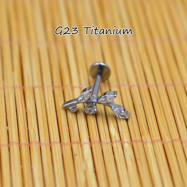 labret lip piercing jewelry 10pcs body 16g g23 leaf cz gems bar ear helix tragus rook barbells stud 230825, Black
labret lip piercing jewelry 10pcs body 16g g23 leaf cz gems bar ear helix tragus rook barbells stud 230825, Black