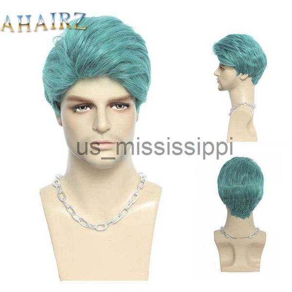 synthetic wigs synthetic short curly wigs for men boys grass blue fake hair heat resistant party anime daily cosplay wig x0826, Black
synthetic wigs synthetic short curly wigs for men boys grass blue fake hair heat resistant party anime daily cosplay wig x0826, Black