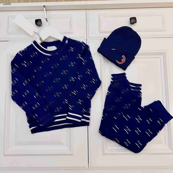 23ss tracksuits designer kids suits baby autumn sets size 100-160 cm 3pcs grid letter jacquard sweaters and knitted pants and hats aug24, White
23ss tracksuits designer kids suits baby autumn sets size 100-160 cm 3pcs grid letter jacquard sweaters and knitted pants and hats aug24, White