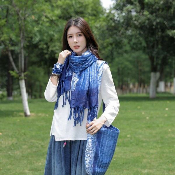 ethnic style tie dyed scarf summer long tasseled shawl travel decoration sunblock beach towel, Blue;gray
ethnic style tie dyed scarf summer long tasseled shawl travel decoration sunblock beach towel, Blue;gray