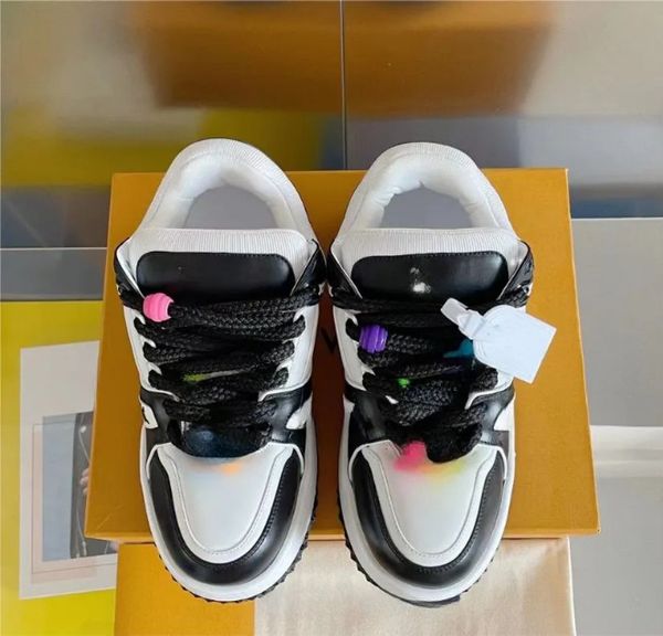 2023 new men's and women's shoes fashion dual color cow leather lace up thick sole elevated casual shoes low couple style i8
2023 new men's and women's shoes fashion dual color cow leather lace up thick sole elevated casual shoes low couple style i8