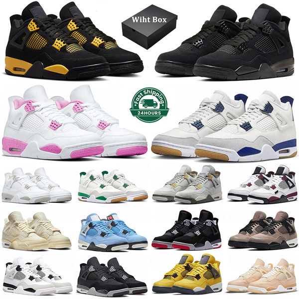 with box jumpman 4 basketball shoes men women 4s sb pine green black cat red thunder cool grey military black white oreo blank canvas traine, White;red
with box jumpman 4 basketball shoes men women 4s sb pine green black cat red thunder cool grey military black white oreo blank canvas traine, White;red