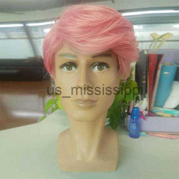 synthetic wigs synthetic short pink straight wigs with side bangs for men male cosplay costume anime daily nature fake hair heat resistant x, Black
synthetic wigs synthetic short pink straight wigs with side bangs for men male cosplay costume anime daily nature fake hair heat resistant x, Black