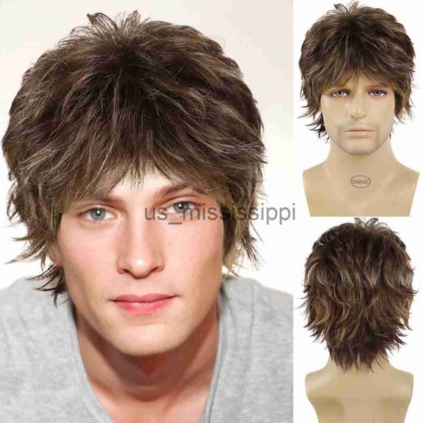 synthetic wigs natural mens wig short brown synthetic hair mix brown wig with bangs pixie cut hairstyle layered wig halloween costume party, Black
synthetic wigs natural mens wig short brown synthetic hair mix brown wig with bangs pixie cut hairstyle layered wig halloween costume party, Black
