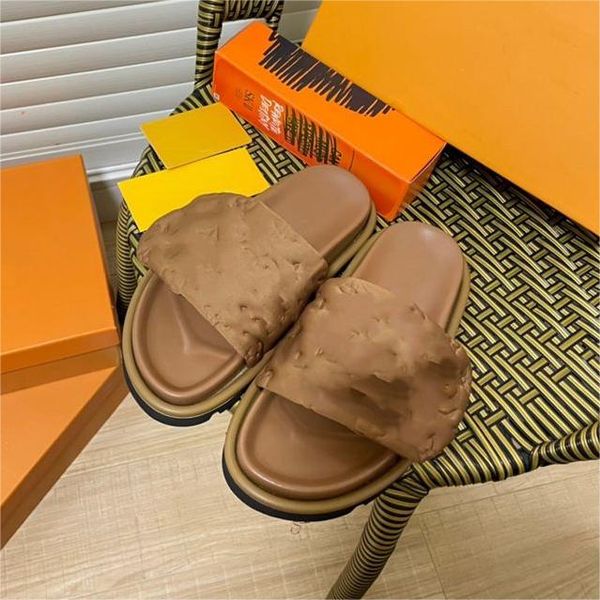 platform designer pool pillow slides slippers for mens women comfort sunset flat mules easy-to-wear style scuff front strap luxury casual lo, Black
platform designer pool pillow slides slippers for mens women comfort sunset flat mules easy-to-wear style scuff front strap luxury casual lo, Black