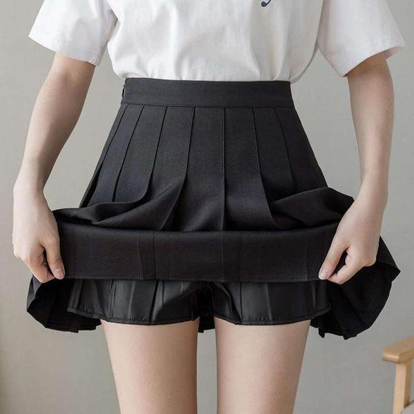 black jk pleated skirt for women summer fashion a line anti revealing slim showing high waist short pants
black jk pleated skirt for women summer fashion a line anti revealing slim showing high waist short pants