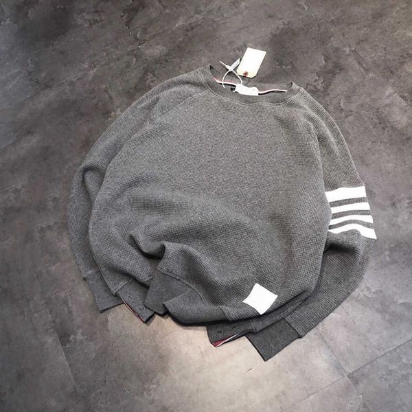 rh4c men's hoodies sweatshirts high version trendy brand tb autumn round neck waffle solid color sweatshirt korean version woven four b, Black
rh4c men's hoodies sweatshirts high version trendy brand tb autumn round neck waffle solid color sweatshirt korean version woven four b, Black