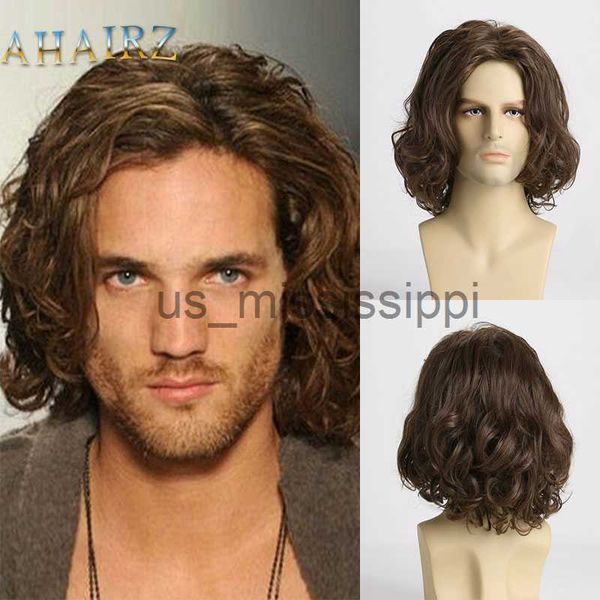 synthetic wigs men's short synthetic wig natural brown curly hair soft fluffy wig daily party wig heat resistant for man x0826, Black
synthetic wigs men's short synthetic wig natural brown curly hair soft fluffy wig daily party wig heat resistant for man x0826, Black