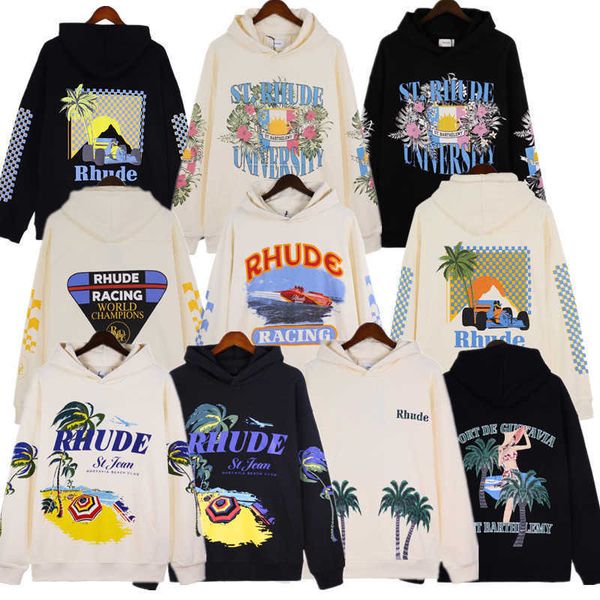 rhude yacht printed hooded sweater high street small fashion brand loose floral coconut tree couple hoodie for men and women, Black
rhude yacht printed hooded sweater high street small fashion brand loose floral coconut tree couple hoodie for men and women, Black