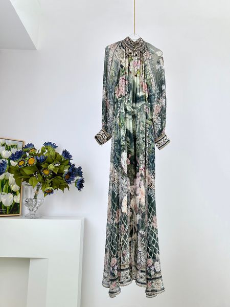 basic & casual dresses european designer dress 2023 autumn/winter new silk print crystal long dress, Black;gray
basic & casual dresses european designer dress 2023 autumn/winter new silk print crystal long dress, Black;gray