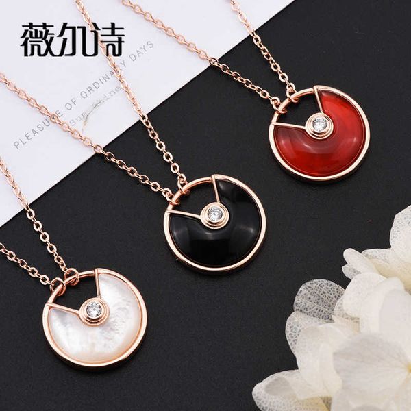 i2cm s925 pure silver white fritillaria safety charm collar chain female card ufo same type amulet necklace
i2cm s925 pure silver white fritillaria safety charm collar chain female card ufo same type amulet necklace