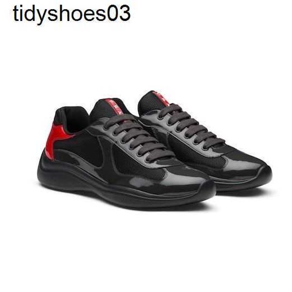 prads new summer men's shoes metal feeling patent leather mesh splicing casual sneakers, Black
prads new summer men's shoes metal feeling patent leather mesh splicing casual sneakers, Black