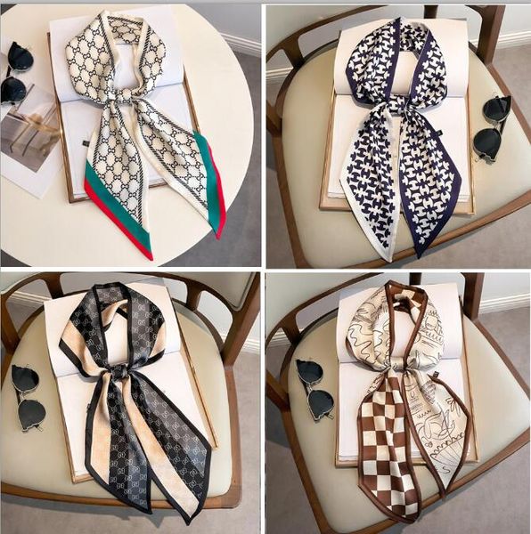 19style designer women silk scarfs lightweight square satin head wrap medium headband shawl twilly character letter animal print dot neckerc, Blue;gray
19style designer women silk scarfs lightweight square satin head wrap medium headband shawl twilly character letter animal print dot neckerc, Blue;gray