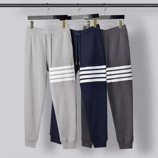 men's pants light luxury fashion brand tb autumn/winter stripe four bar waffle strap guard pants trendy sports casual pants for men, Black
men's pants light luxury fashion brand tb autumn/winter stripe four bar waffle strap guard pants trendy sports casual pants for men, Black