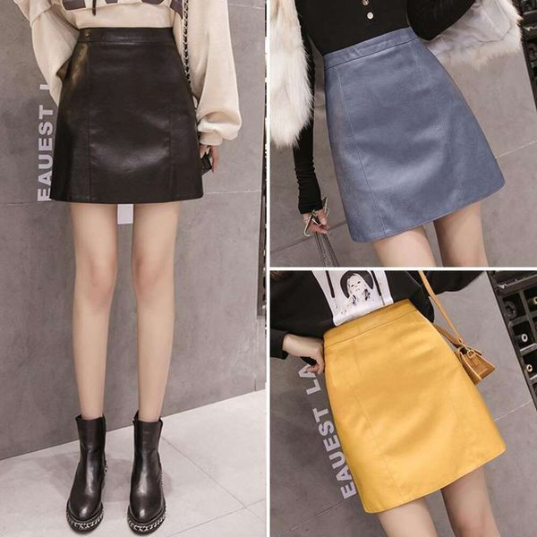 high waisted pu small leather skirt for women korean style fashionable all matching autumn and winter a word hip, Black
high waisted pu small leather skirt for women korean style fashionable all matching autumn and winter a word hip, Black