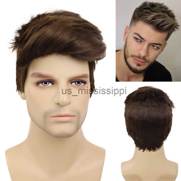 synthetic wigs gnimegil synthetic male brown wig short hair wig man toupee cosplay carnival party wig high temperature halloween costume wig, Black
synthetic wigs gnimegil synthetic male brown wig short hair wig man toupee cosplay carnival party wig high temperature halloween costume wig, Black