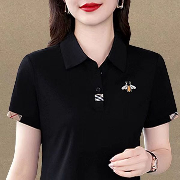 women's t-shirt lapel casual short-sleeved t-shirt women's summer polo shirt high-end loose slimming t-shirt 230825, White
women's t-shirt lapel casual short-sleeved t-shirt women's summer polo shirt high-end loose slimming t-shirt 230825, White