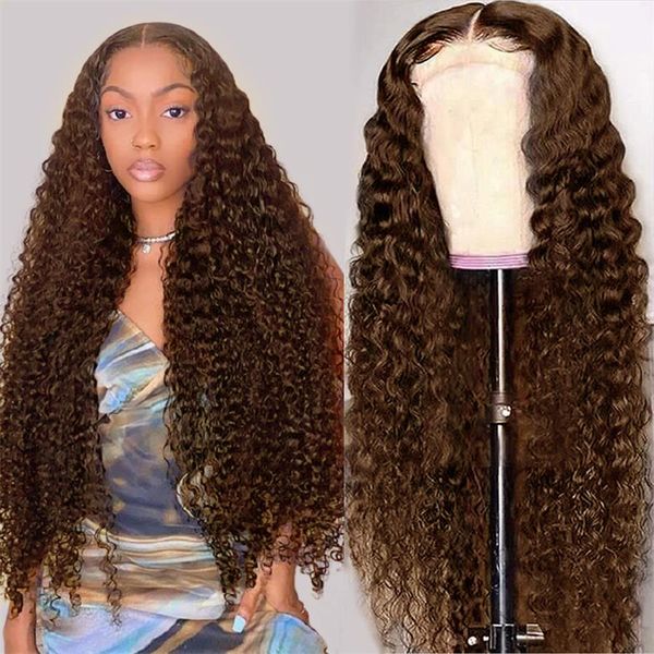 Brown Chocolate Water Wave Lace Front Wigs Human Hair 360 13x4 Deep Wave Frontal Wigs 4# Colored Curly Lace Front Wigs for Women al, Black
Brown Chocolate Water Wave Lace Front Wigs Human Hair 360 13x4 Deep Wave Frontal Wigs 4# Colored Curly Lace Front Wigs for Women al, Black