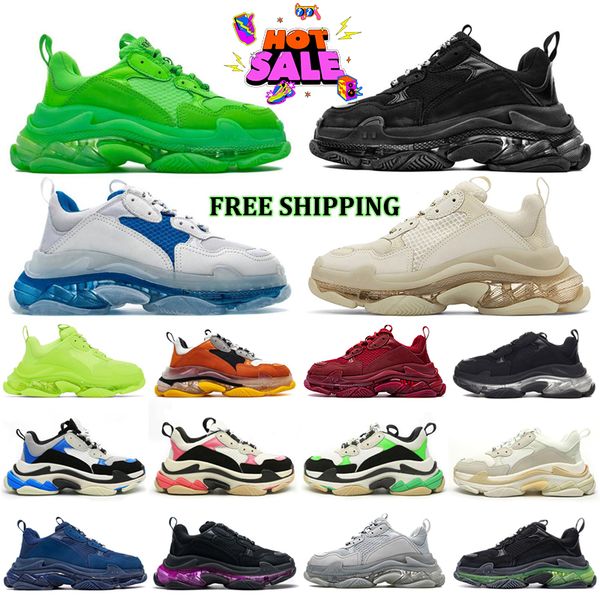 designer mens womens running shoes new product triple s orange black white blue green vintage beige crystal clear sole outdoor sport sneaker
designer mens womens running shoes new product triple s orange black white blue green vintage beige crystal clear sole outdoor sport sneaker