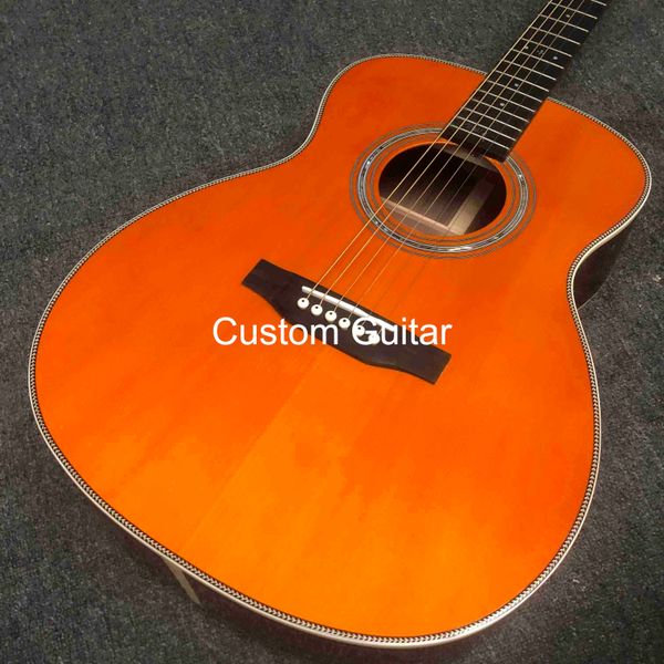 custom solid spruce wood om jm 14 frets rosewood back side acoustic guitar fishbone binding with hardcase
custom solid spruce wood om jm 14 frets rosewood back side acoustic guitar fishbone binding with hardcase