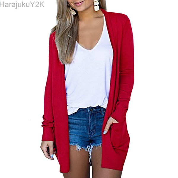 womens knits tees solid women cardigans long sleeve loose mid length knittwear casual sweater cardigan female thin knitted coat 230826, White
womens knits tees solid women cardigans long sleeve loose mid length knittwear casual sweater cardigan female thin knitted coat 230826, White