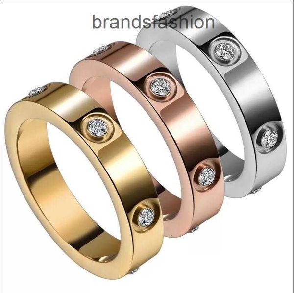 designer rings 6 diamond ring titanium steel love band ring men and for women jewelry couple gifts size 5-11, Silver
designer rings 6 diamond ring titanium steel love band ring men and for women jewelry couple gifts size 5-11, Silver