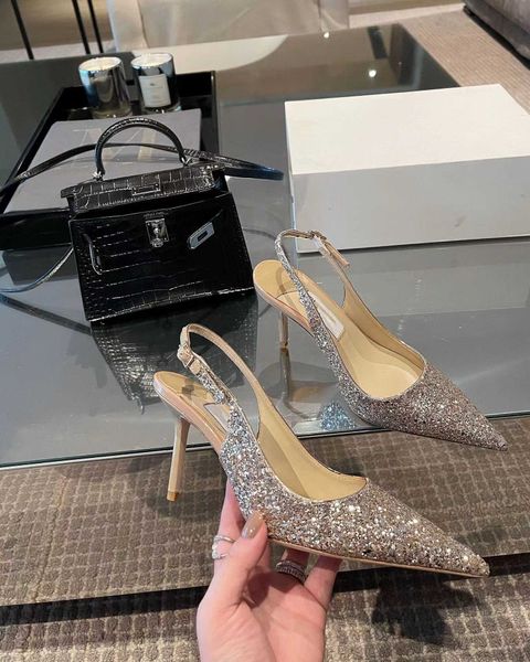 jc sequins sandals elegant bridesmaid wedding pointed thin silver heel single shallow mouth, Black
jc sequins sandals elegant bridesmaid wedding pointed thin silver heel single shallow mouth, Black