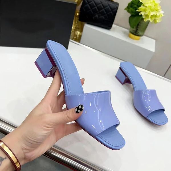 designer women's high heel slippers chunky heel leather party fashion summer sandals 8.5 4.5 cm size 35-43, Black
designer women's high heel slippers chunky heel leather party fashion summer sandals 8.5 4.5 cm size 35-43, Black