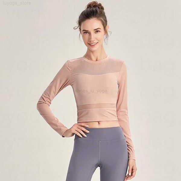 lu yoga clothing women's new gauze stitching exposed umbilical slimming quick-drying close-fitting long-sleeved t-shirt fitness yoga cl
lu yoga clothing women's new gauze stitching exposed umbilical slimming quick-drying close-fitting long-sleeved t-shirt fitness yoga cl