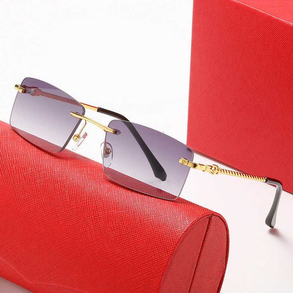 fashion leopard head designer sunglasses twist leg men's and women's frameless square personalized optical glasses with logo box, White;black
fashion leopard head designer sunglasses twist leg men's and women's frameless square personalized optical glasses with logo box, White;black